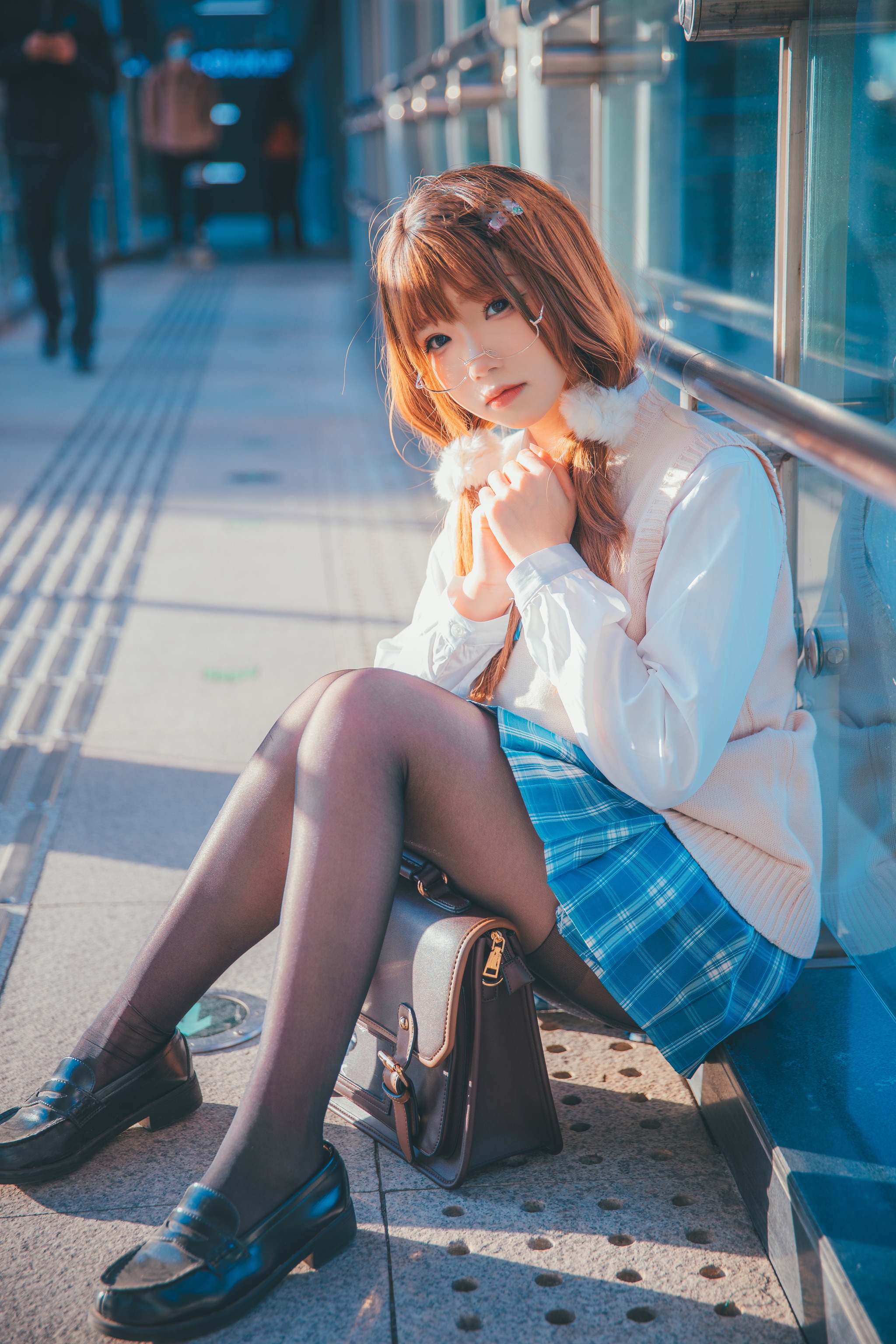 图片[1]-雪琪SAMA – NO.050 JK夕阳[25P]-XikXak